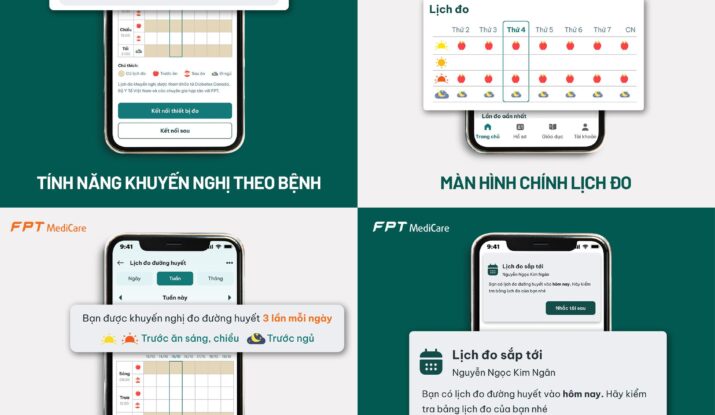 ứng dụng FPT Medicare giúp đo đúng lịch